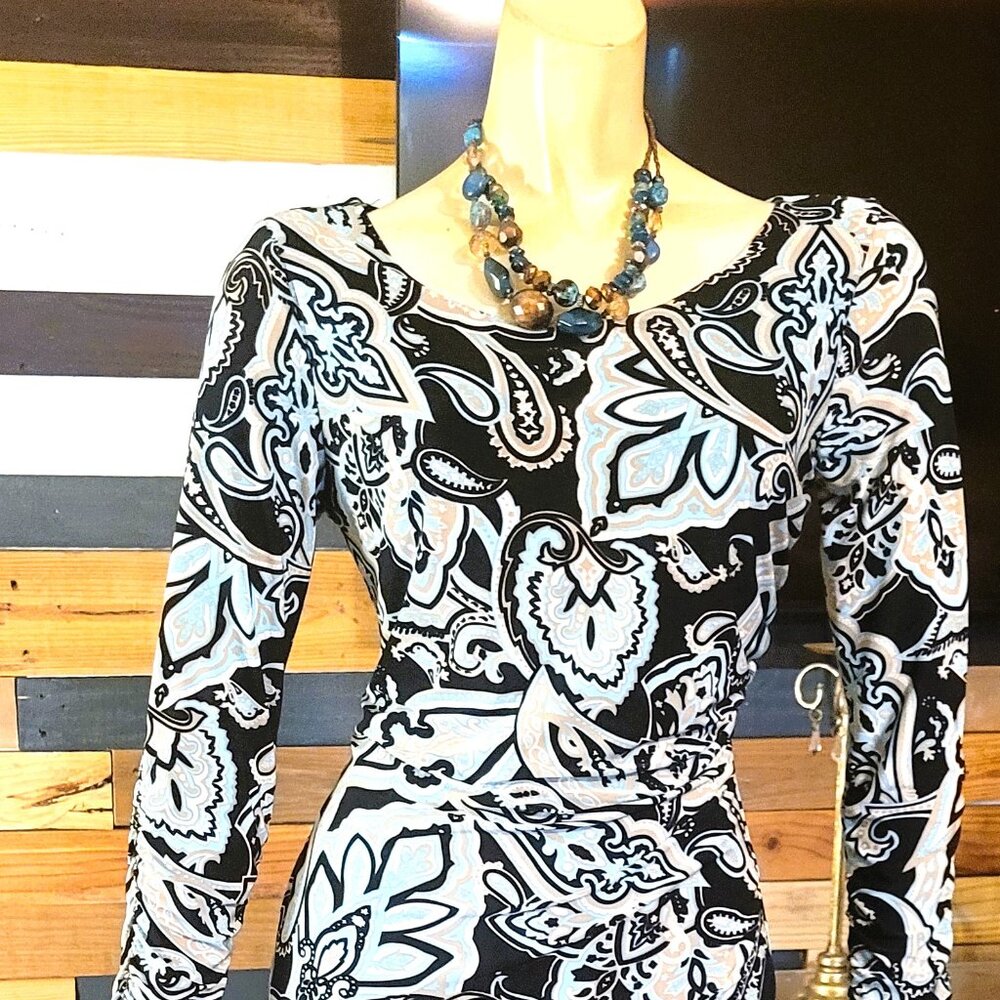 STYLISH INC PAISLEY DRESS